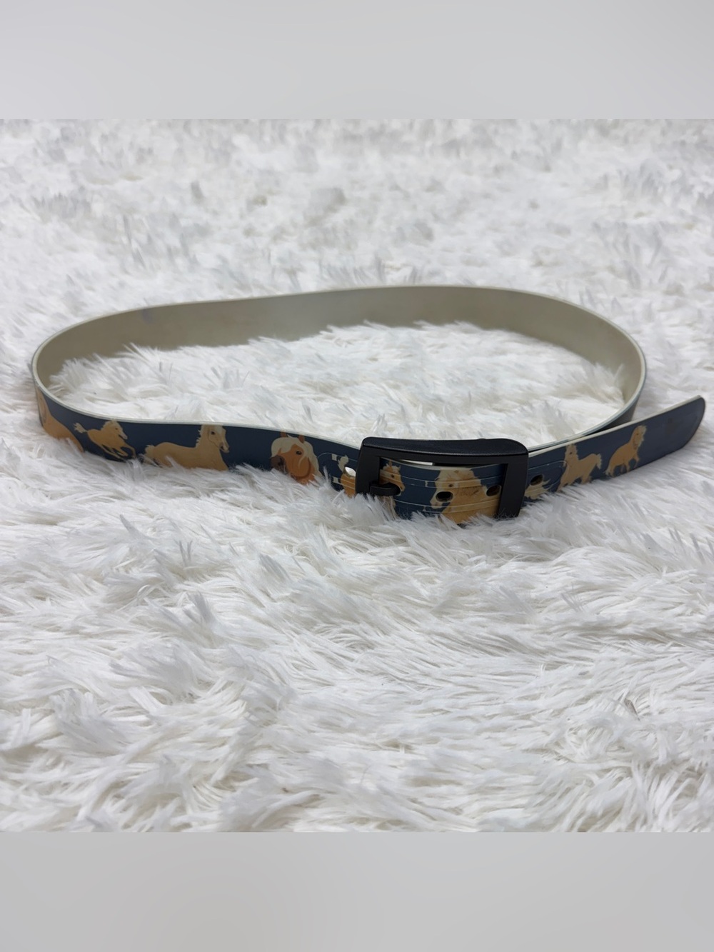 Women’s 45” Blue Palomino Horse Pattern C4 Equestrian Horseback Riding Belt